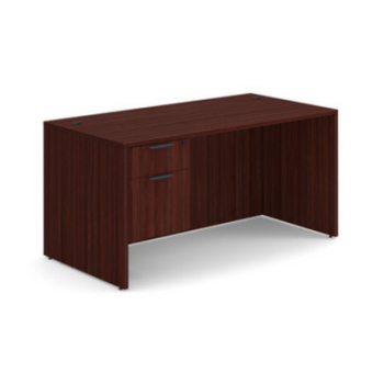 redish brown desk