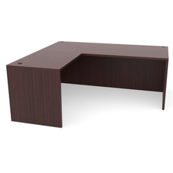 Dark Brown L-shaped desk